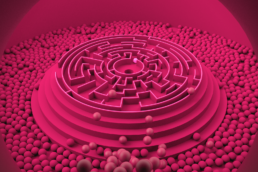 3d animation pink maze ; 3d product animation